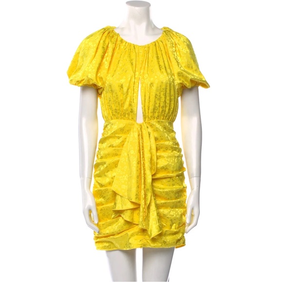 For Love And Lemons Yellow Mini Dress - Picture 2 of 7